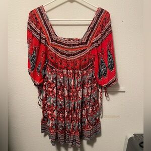 Free People Midsummer Dream Baby Doll Mini Dress XS